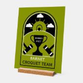 Rasen-Croquet Acrylschild (Winkel)