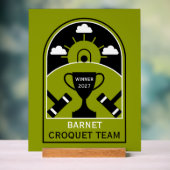 Rasen-Croquet Acrylschild (Neutral)