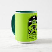 Rasen-Croquet Tasse (Vorderseite Links)