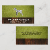 Rasen | Dalmatiner Puppy Business Card Visitenkarte (Vorne/Hinten)