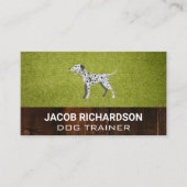 Rasen | Dalmatiner Puppy Business Card Visitenkarte (Vorderseite)