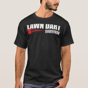 Rasen Dart Überlebender Vintage Pub Darts Brett Da T-Shirt