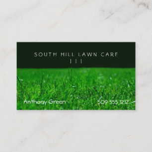 Rasen-Gras Visitenkarte