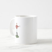 Rasen-Jockey Kaffeetasse (Vorderseite Links)
