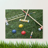 Rasen-Kroketten-Mallets und Balls Jigsaw-Puzzle Puzzle
