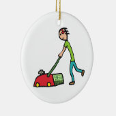 Rasen-Mähen Keramik Ornament (Rechts)