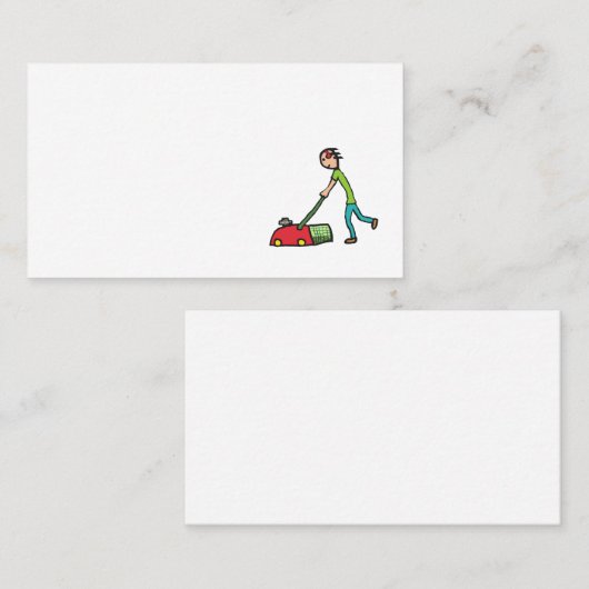 Rasen-Mähen Visitenkarte (Vorne/Hinten)