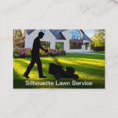 Rasen Mähen Wohnservice einfach Visitenkarte (Vorderseite)