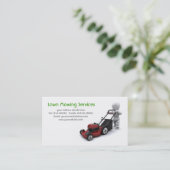 Rasen-mähende Service-Visitenkarte Visitenkarte (Stehend Vorderseite)