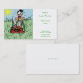 Rasen-mähende Visitenkarte (Vorne/Hinten)