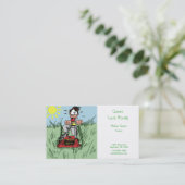 Rasen-mähende Visitenkarte (Stehend Vorderseite)