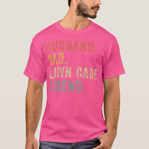 Rasen mähender Vater Rasenpflege Legende Lustiger T-Shirt