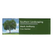 Rasen oder Landschaften in einfachem Design Namenschild (Vorderseite)