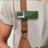 Rasen oder Landschaften in einfachem Design Namenschild