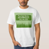 Rasen-Service-Arbeits-Shirts T-Shirt (Vorderseite)