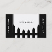 Rasen-Service-Landschaft White Business Card Visitenkarte (Rückseite)