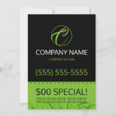 Rasen-Sorgfalt-12x18 Flyer Einladung (Vorderseite)