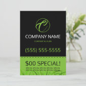 Rasen-Sorgfalt-12x18 Flyer Einladung (Stehend Vorderseite)