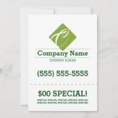 Rasen-Sorgfalt-12x18 Flyer Einladung (Vorderseite)