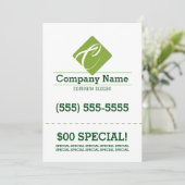 Rasen-Sorgfalt-12x18 Flyer Einladung (Stehend Vorderseite)