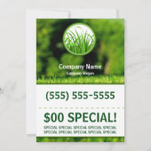 Rasen-Sorgfalt-12x18 Flyer Einladung (Vorderseite)