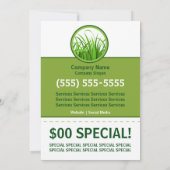 Rasen-Sorgfalt-12x18 Flyer Einladung (Rückseite)