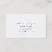 Rasen-Sorgfalt, die Visitenkarte landschaftlich (Rückseite)