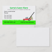 Rasen-Sorgfalt-Dienstleistungen Visitenkarte (Vorne/Hinten)