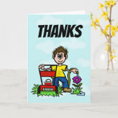 Rasen-Sorgfalt-Gruß-Karte (Dank oder Liebe) Karte (Gelbe Blume)