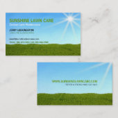 Rasen-Sorgfalt-Landschaftsgestalter Empfehlungskarte (Vorne/Hinten)