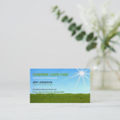 Rasen-Sorgfalt-Landschaftsgestalter Empfehlungskarte (Stehend Vorderseite)