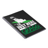 Rasen-Sorgfalt-lustiges Rasenmäher-Gras-Mähen Notizblock (Rechte Seite)