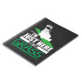 Rasen-Sorgfalt-lustiges Rasenmäher-Gras-Mähen Notizblock (Linke Seite)