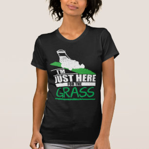 Rasen-Sorgfalt-lustiges Rasenmäher-Gras-Mähen T-Shirt