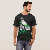 Rasen-Sorgfalt-lustiges Rasenmäher-Gras-Mähen T-Shirt (Vorne ganz)