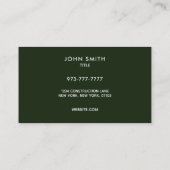 Rasen-Sorgfalt-Slogan-Visitenkarten Visitenkarte (Rückseite)