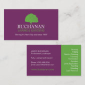 Rasen-Sorgfalt und im Garten arbeitenVisitenkarte Visitenkarte (Vorne/Hinten)