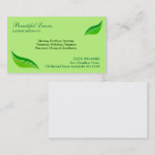 Rasen-Sorgfalt-Visitenkarte Visitenkarte (Vorne/Hinten)