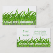 Rasen-Sorgfalt-Visitenkarte Visitenkarte (Vorne/Hinten)