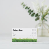 Rasen-Sorgfalt-Visitenkarte Visitenkarte (Stehend Vorderseite)