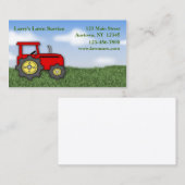 Rasen-Sorgfalt-Visitenkarte Visitenkarte (Vorne/Hinten)