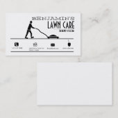 Rasen-Sorgfalt-Visitenkarte Visitenkarte (Vorne/Hinten)