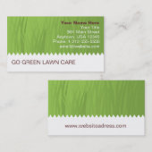 Rasen-Sorgfalt-Visitenkarte Visitenkarte (Vorne/Hinten)