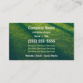 Rasen-Sorgfalt-Visitenkarte Visitenkarte (Rückseite)