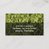 Rasen-Sorgfalt-Visitenkarten Visitenkarte (Rückseite)