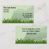 Rasen-Sorgfalt-Visitenkarten Visitenkarte (Vorne/Hinten)