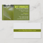Rasen-Sprenger-Visitenkarte Visitenkarte (Vorne/Hinten)