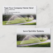 Rasen Sprinker Visitenkarte (Vorne/Hinten)