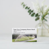 Rasen Sprinker Visitenkarte (Stehend Vorderseite)