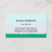 Rasen Sprinkler System Elegante Pastelle Visitenkarte (Rückseite)